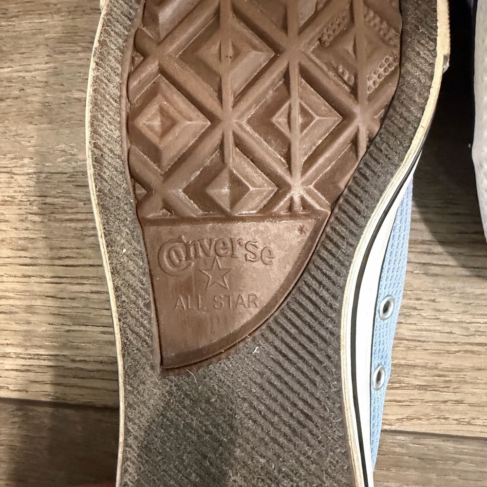 Converse All Stars Women’s Light Blue Low-Top Canvas Sneakers with White Toe 10 - Picture 6 of 10